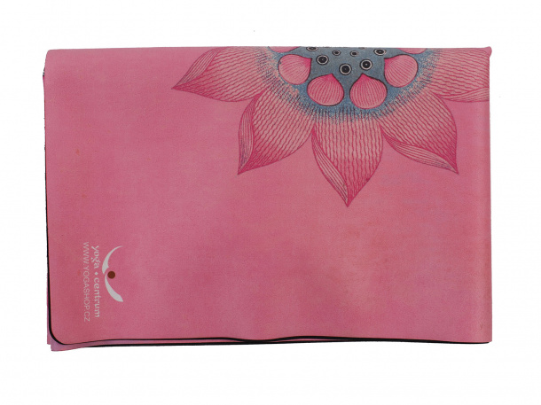 Cestovná designová podložka na jógu Lotos Pink